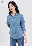  Áo Sơ Mi Dài Tay Jeans Nữ Suông Vừa TA123J8171 