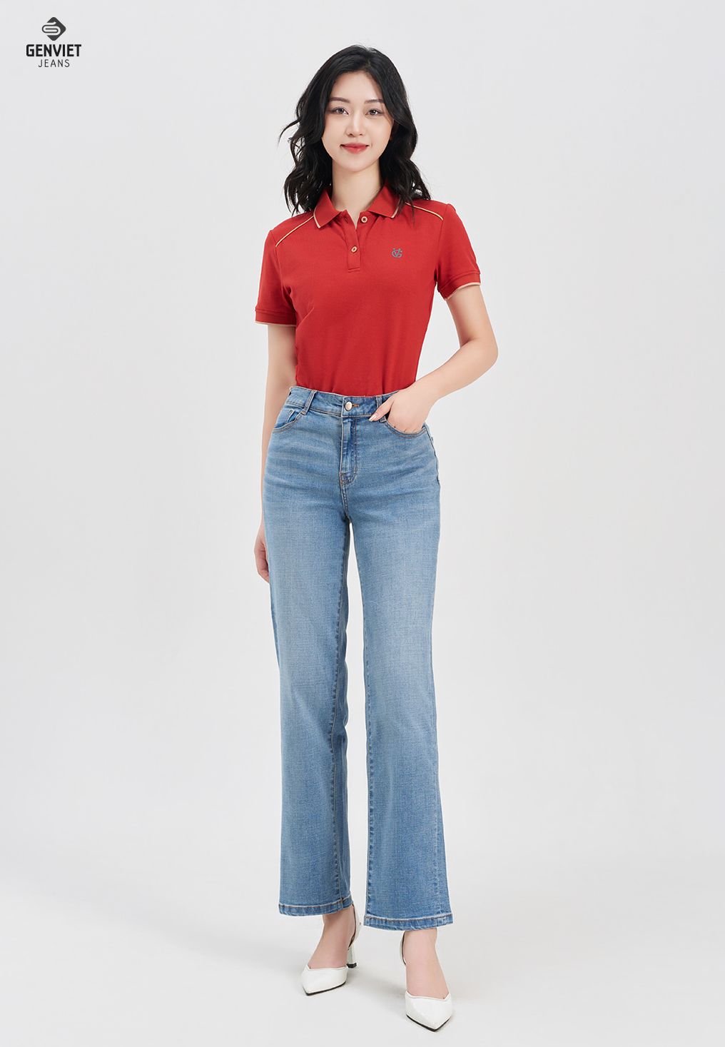  Quần Dài Nữ Jeans Đứng DQ109J8286 