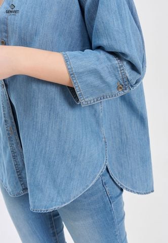 Áo Sơ Mi Jeans Dài Tay Nữ DA124J8169