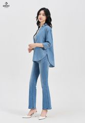 Áo Sơ Mi Jeans Dài Tay Nữ DA124J8169