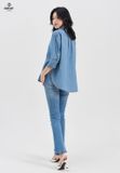  Áo Sơ Mi Dài Tay Nữ Jeans Suông DA124J8169 