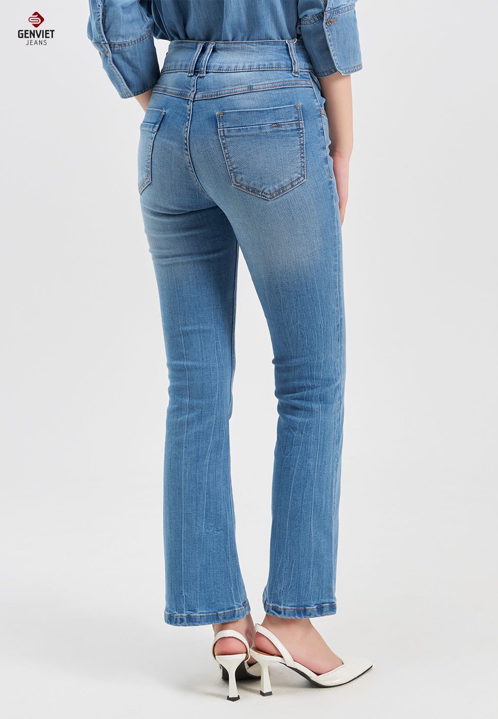  Quần Dài Nữ Jeans Vảy TQ110J8161 