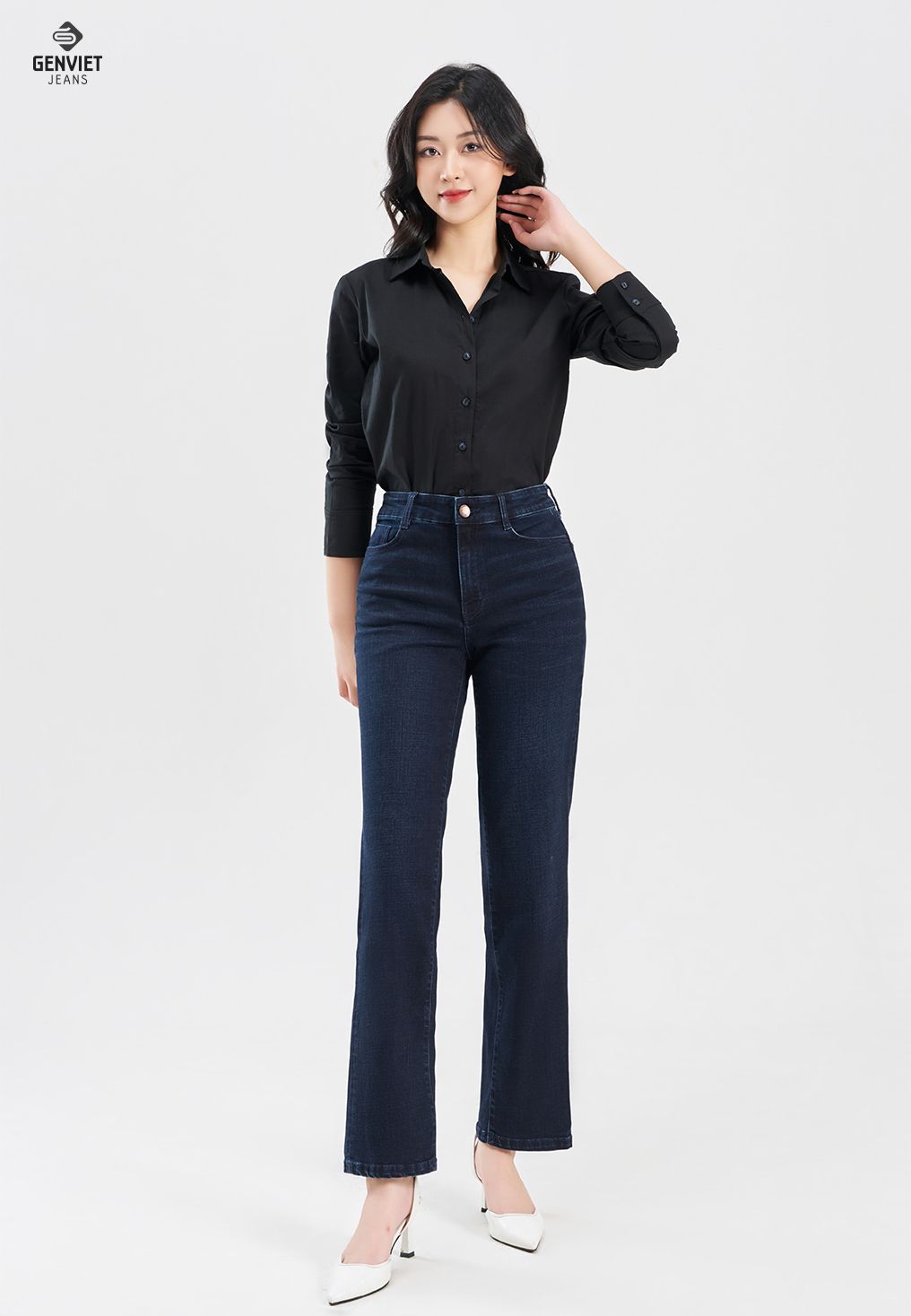  Quần Dài Nữ Jeans Đứng DQ109J8286 