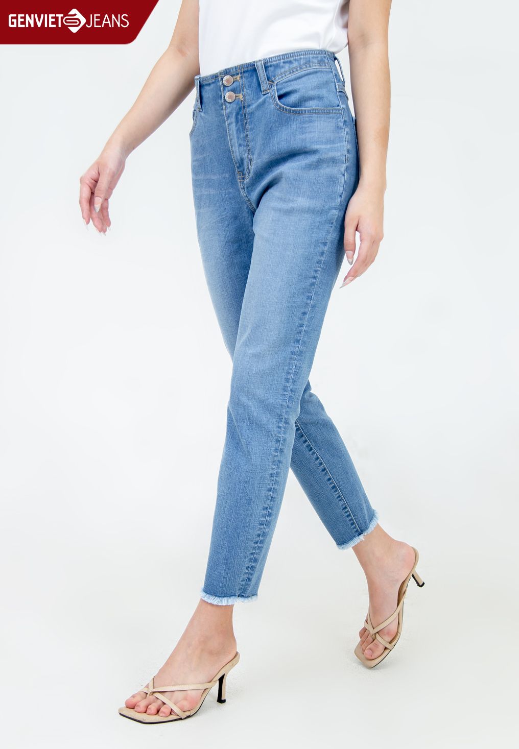  Quần Dài Nữ Jeans Col Cơ Bản TQ103J2131 