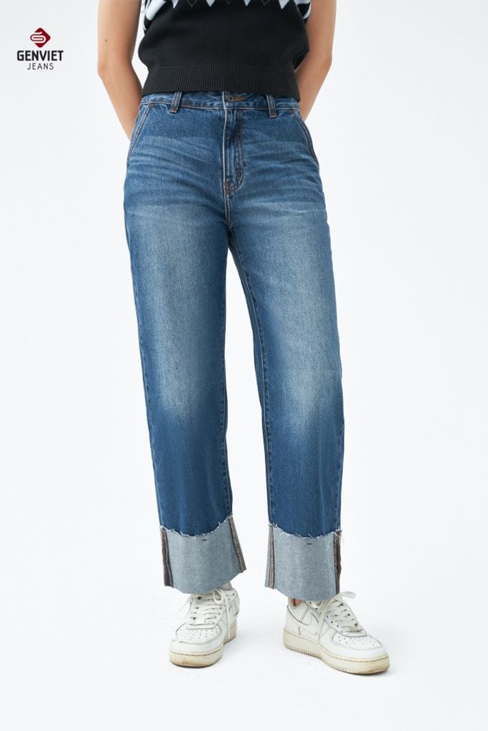 Quần Jeans Nữ Suông Vừa XQ1223J08732