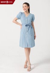 Đầm Nữ Jeans Suông Vừa TD323J1614
