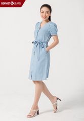 Đầm Nữ Jeans Suông Vừa TD323J1614