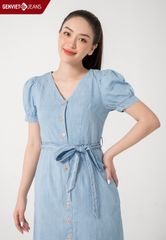 Đầm Nữ Jeans Suông Vừa TD323J1614