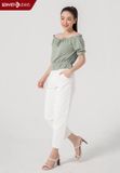  Áo Sơ Mi Cộc Tay Nữ Cotton Croptop TA329C1715 