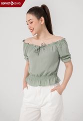  Áo Sơ Mi Cộc Tay Nữ Cotton Croptop TA329C1715 