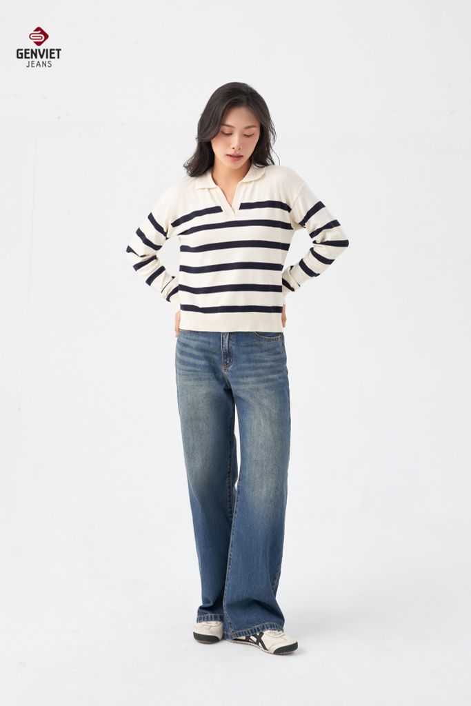 Quần Jeans Nữ Suông Vừa TQ1223J08844