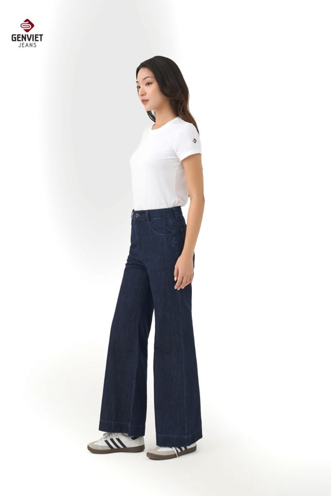 Quần Jeans Nữ Ống Vảy TQ135J8721