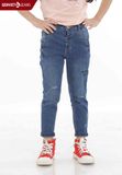  BQ103J460 - Quần Dài Jeans Thêu Hoạ Tiết Mini Bé Gái Nhí 