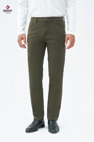 Quần Kaki Nam Ống Col Đứng