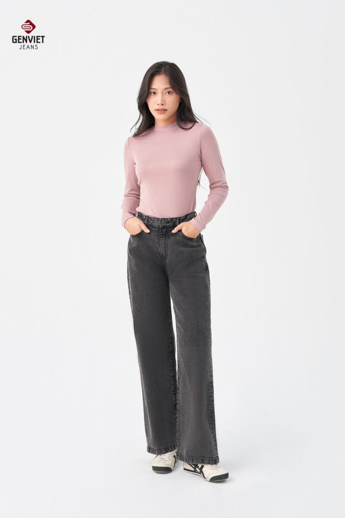 Quần Jeans Nữ Suông Vừa TQ1223J08844