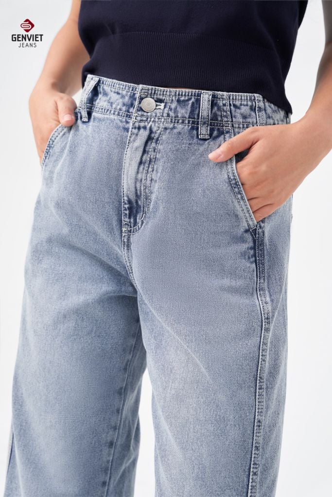 Quần Jeans Nữ Suông Vừa TQ1223J08736