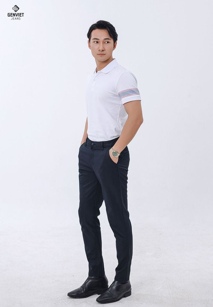 Quần Kaki Nam Ống Col Đứng D1108K8137