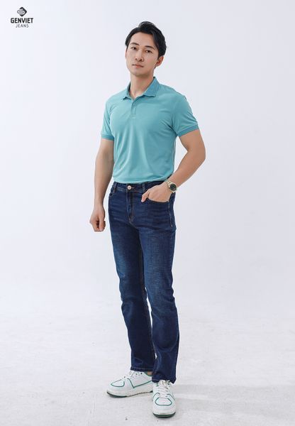  Quần Dài Jeans Nam Ống Đứng D1109J8140 