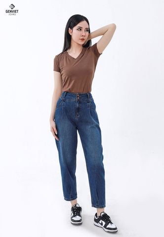 Quần Jeans Nữ Dáng Baggy DQ104J8148