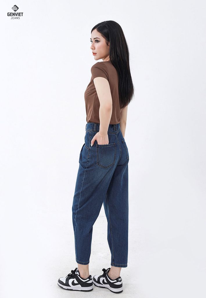 Quần Jeans Nữ Dáng Baggy DQ104J8148