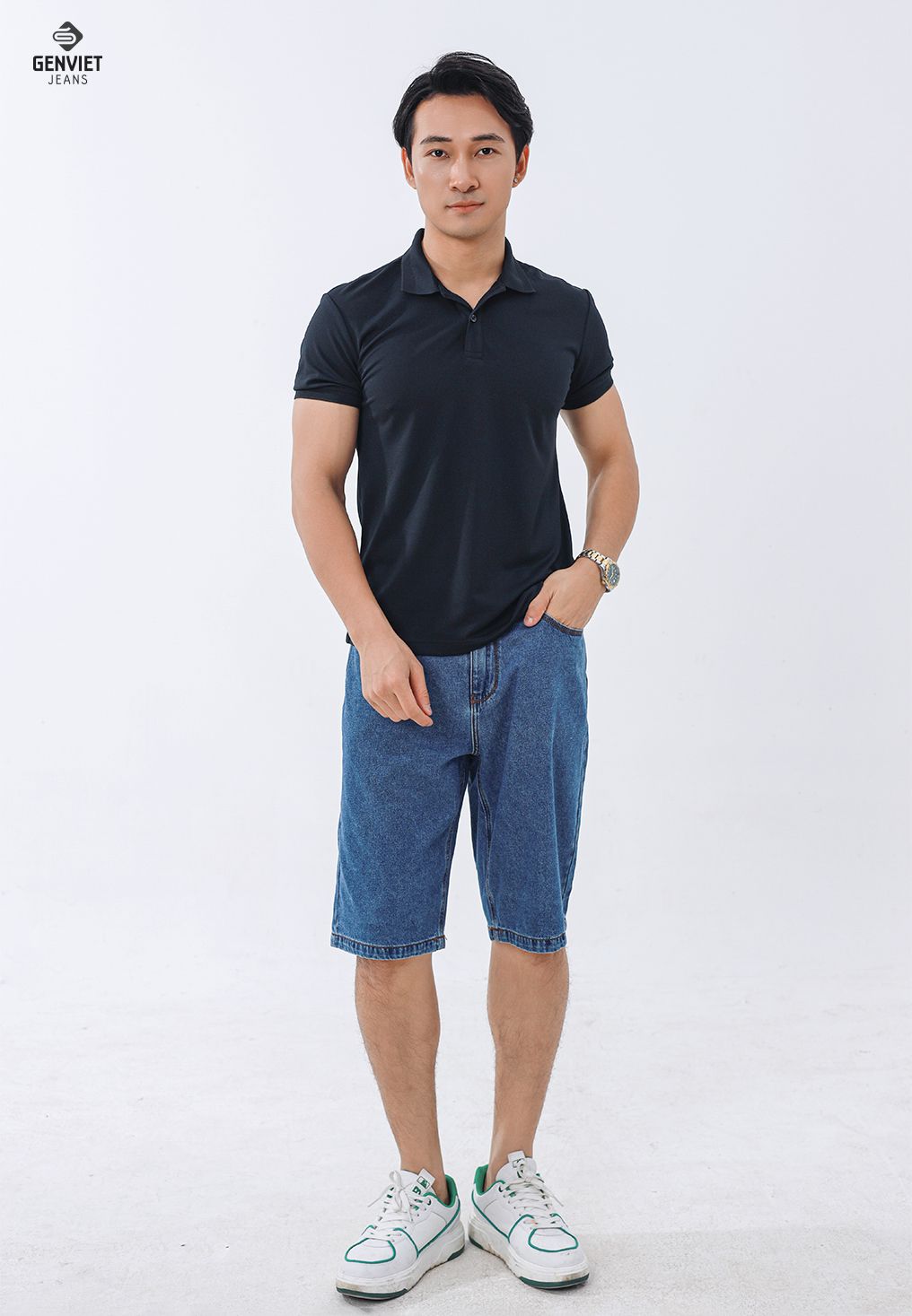  Quần Ngố Nam Jeans Đứng D1309J8215 