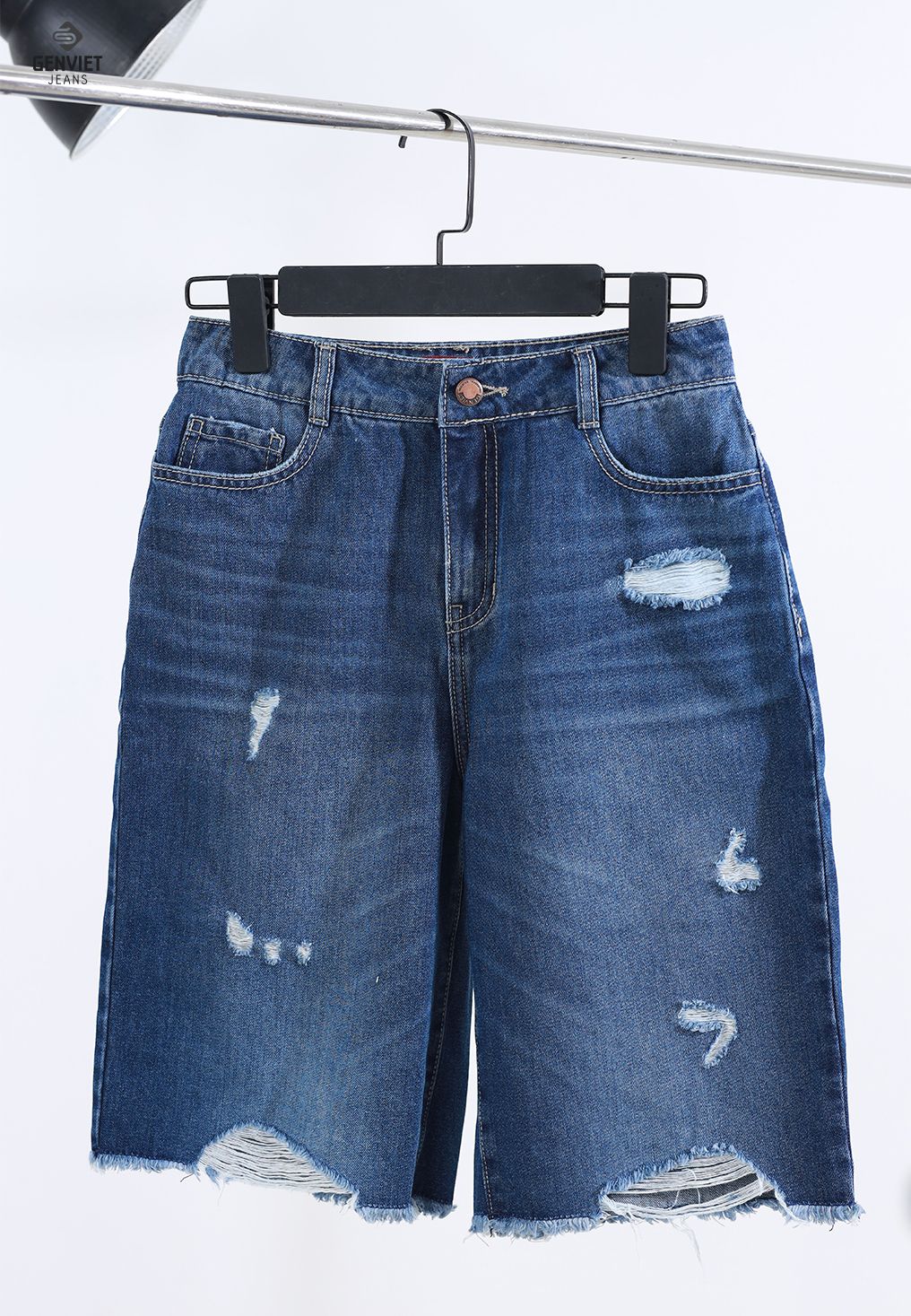  Quần Ngố Nữ Jeans Suông XQ324J8236 