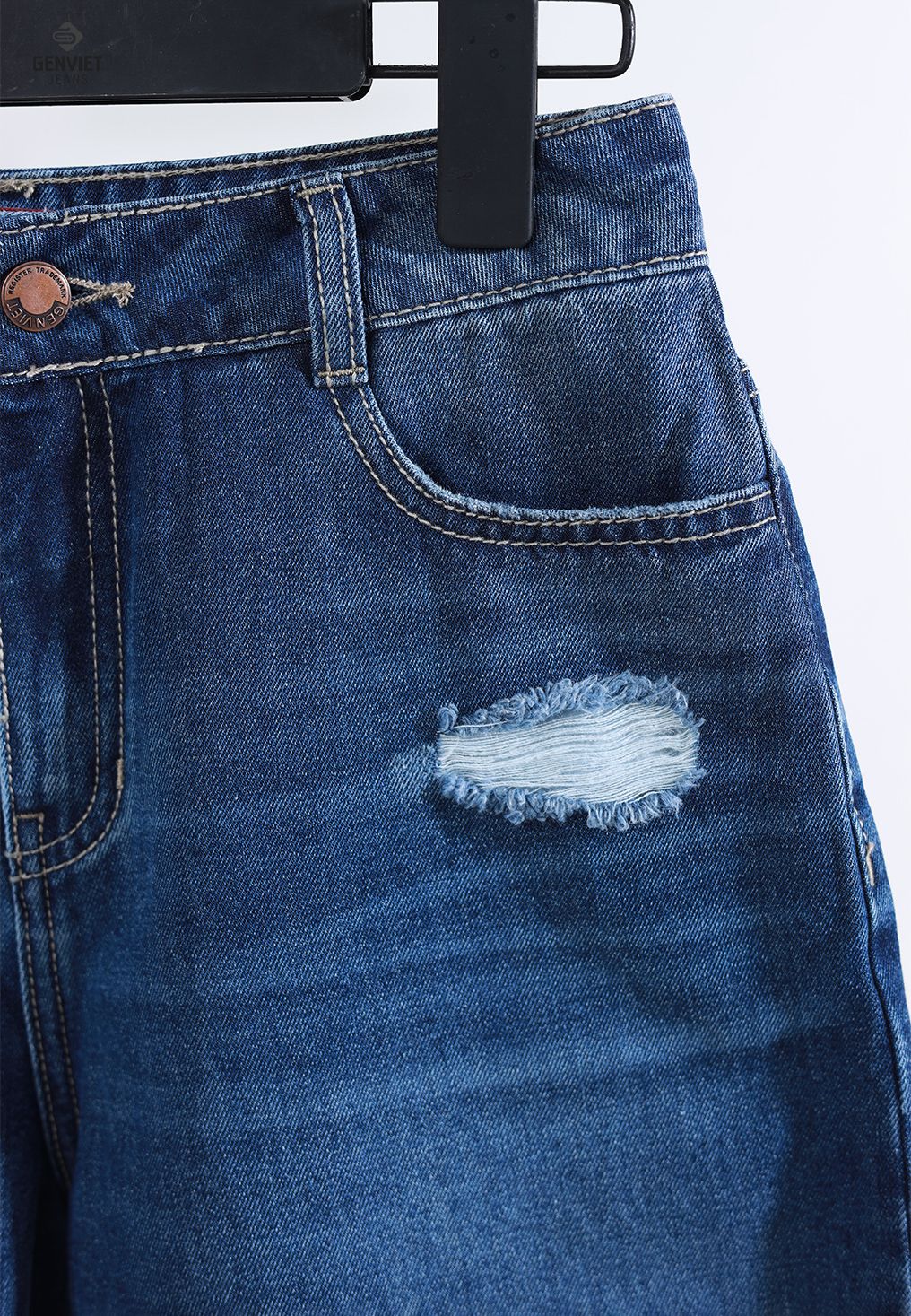  Quần Ngố Nữ Jeans Suông XQ324J8236 