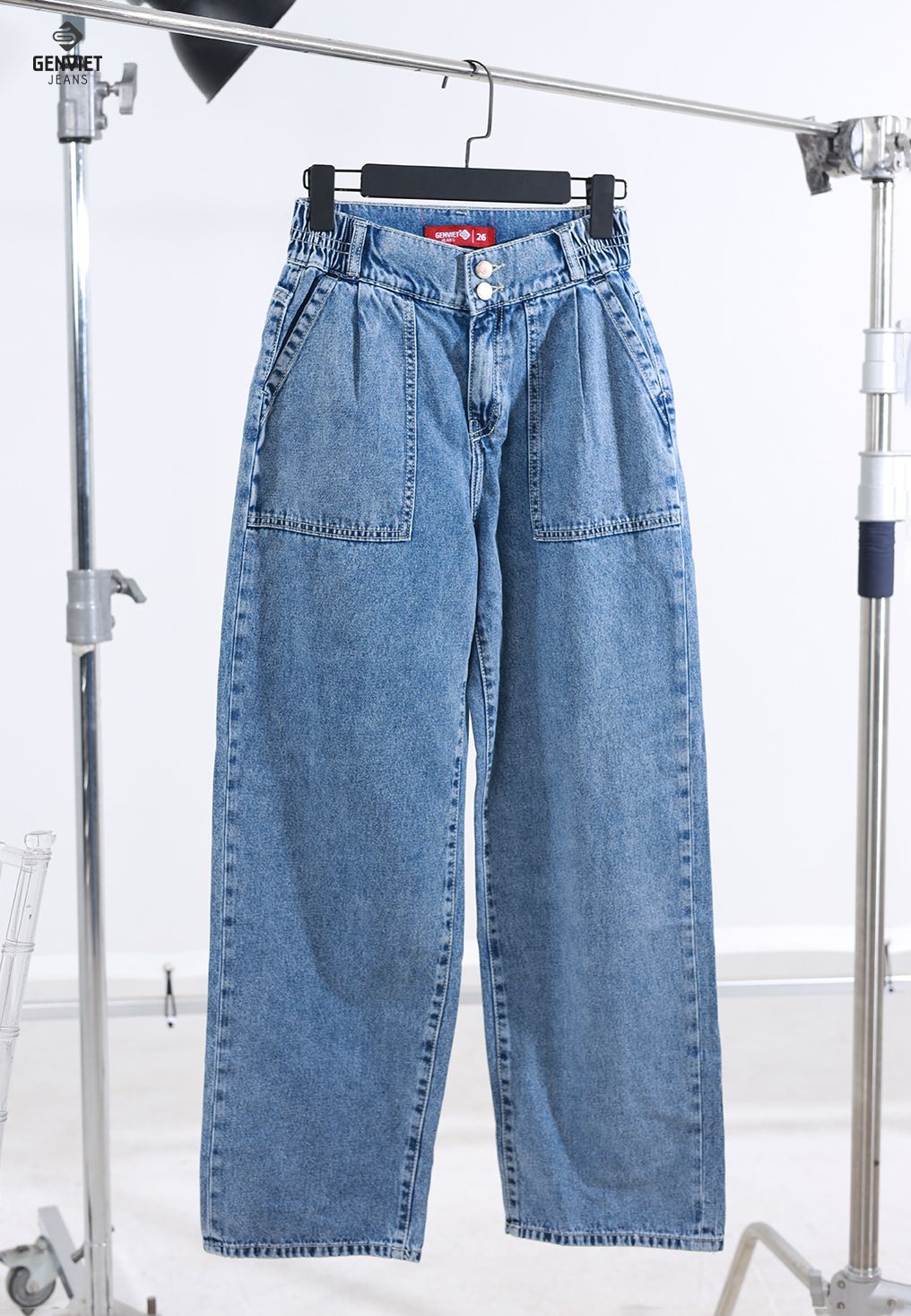  Quần Dài Nữ Jeans Suông XQ124J8272 