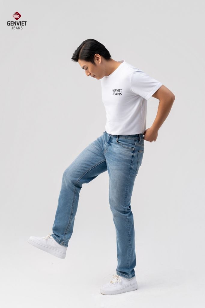 Quần Jeans Nam Ống Col Đứng DQ1108J08845