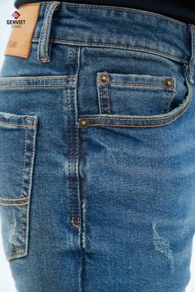 Quần Jeans Nam Ống Col Vừa TQ1103J08746