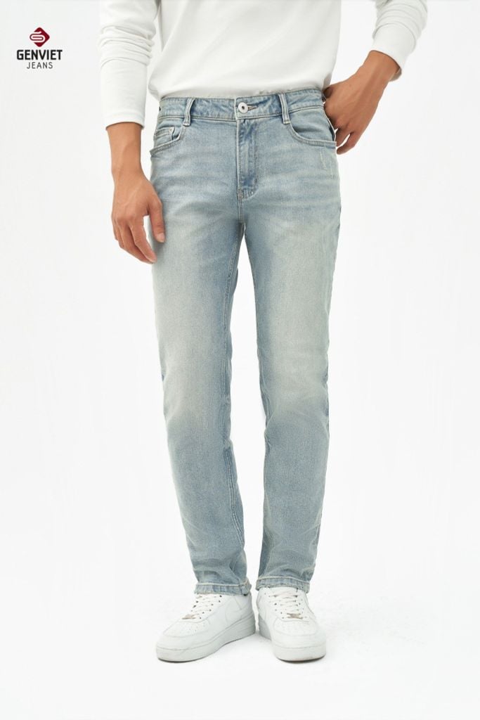 Quần Jeans Nam Ống Col Vừa TQ1103J08746
