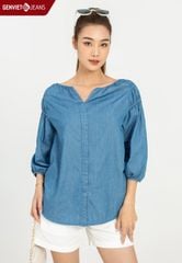 Áo Sơ Mi Dài Tay Nữ Jeans Suông TA124J1932