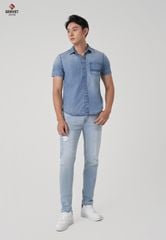Áo Sơ Mi Jeans Cộc Tay Nam T3323J8569