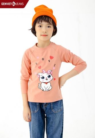 Áo Thun Dài Tay Bé Gái Thun Ôm Vừa BC121T2015