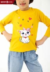 Áo Thun Dài Tay Bé Gái Thun Ôm Vừa BC121T2015