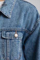 Áo Khoác Jeans Nữ 1 Lớp TK124J8042