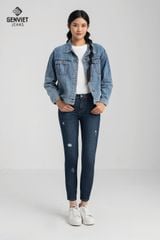 Áo Khoác Jeans Nữ 1 Lớp TK124J8042