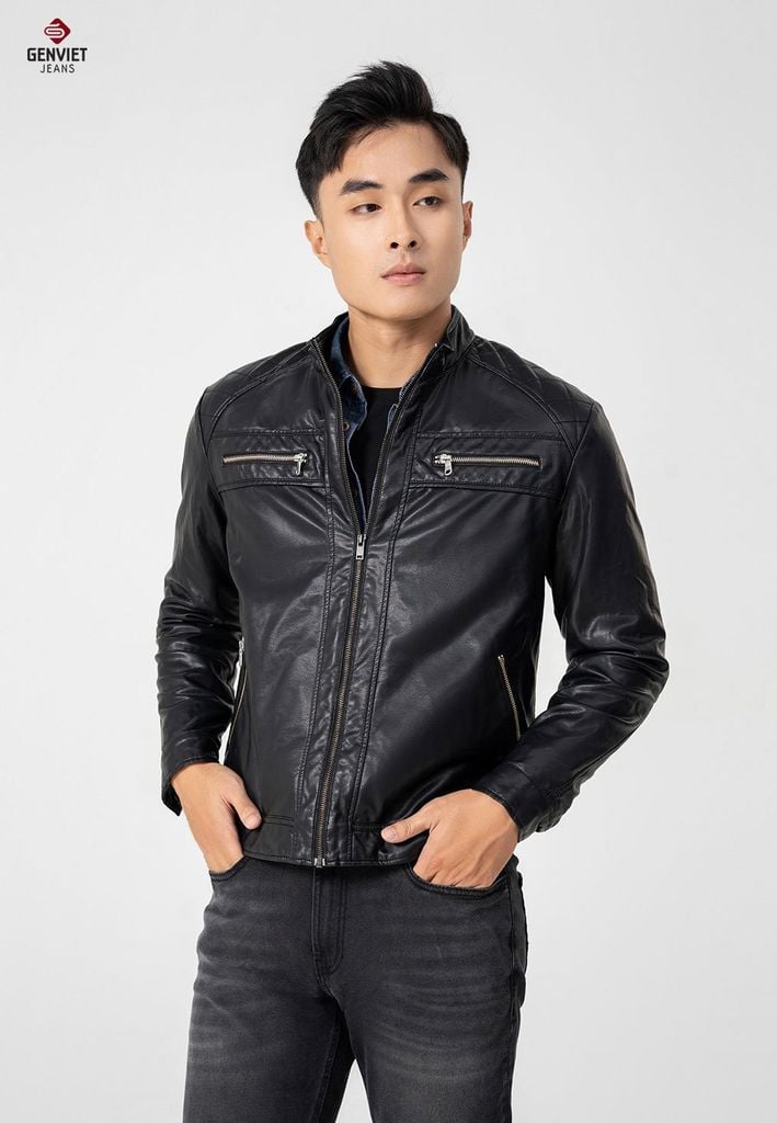 Áo Khoác Da 2 Lớp Nam T7123D8443