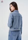  Áo Khoác 1 Lớp Nữ Jeans Croptop Trẻ Trung TK129J8437 