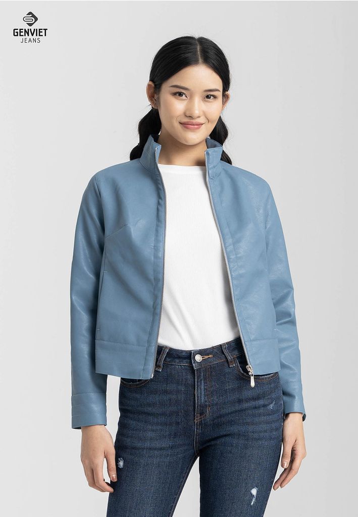 Áo Khoác Da 2 Lớp Nữ TH123D8069