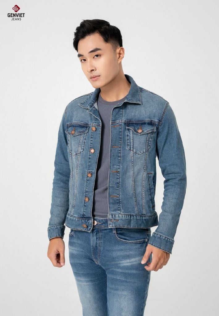Áo Khoác Jeans 1 Lớp Nam T6121J8432