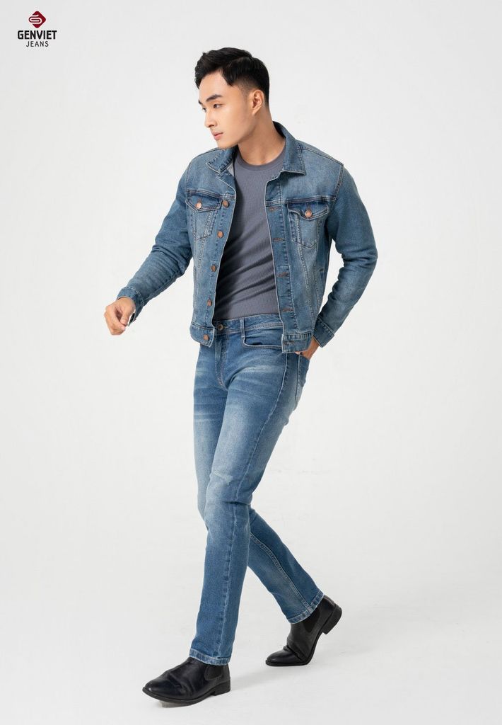 Áo Khoác Jeans 1 Lớp Nam T6121J8432