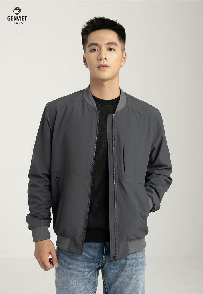 Áo Khoác Gió 2 Lớp Nam Bomber