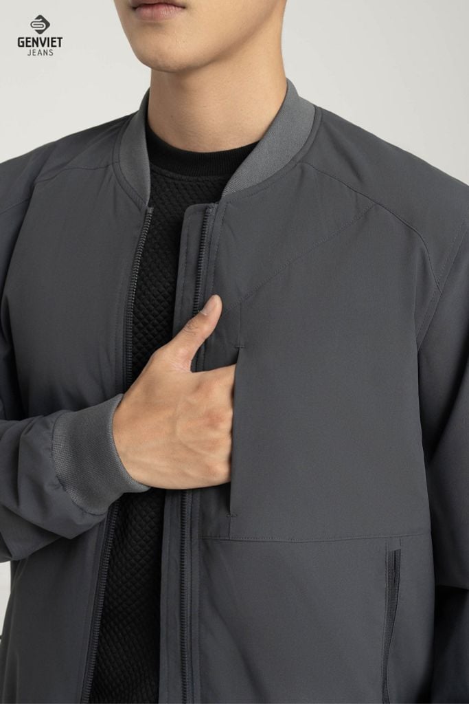 Áo Khoác Gió 2 Lớp Nam Bomber