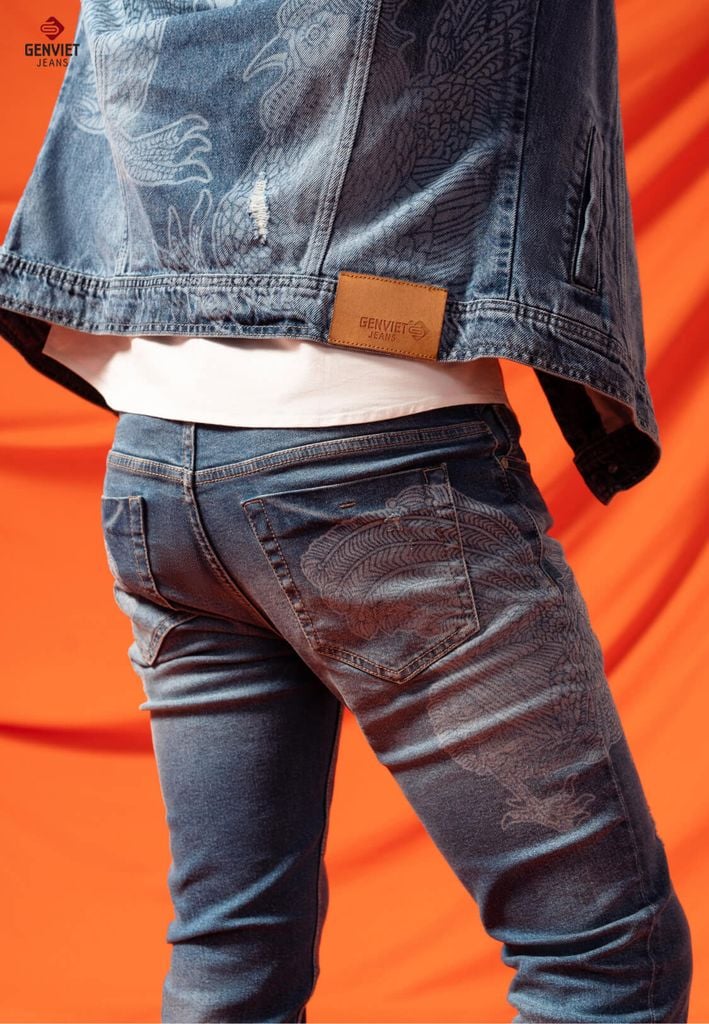 Quần Jeans Nam Ống Col Vừa X1103J8618
