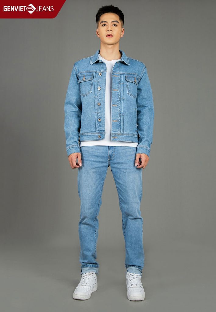 Áo Khoác Jeans 1 Lớp Nam D6121J2338