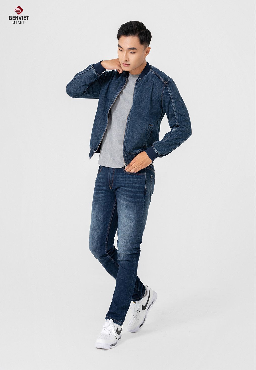  Áo Khoác 1 Lớp Jeans Suông Nam T6126J8431 