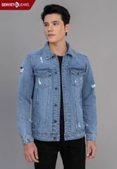 Áo Khoác Jeans 1 Lớp Nam