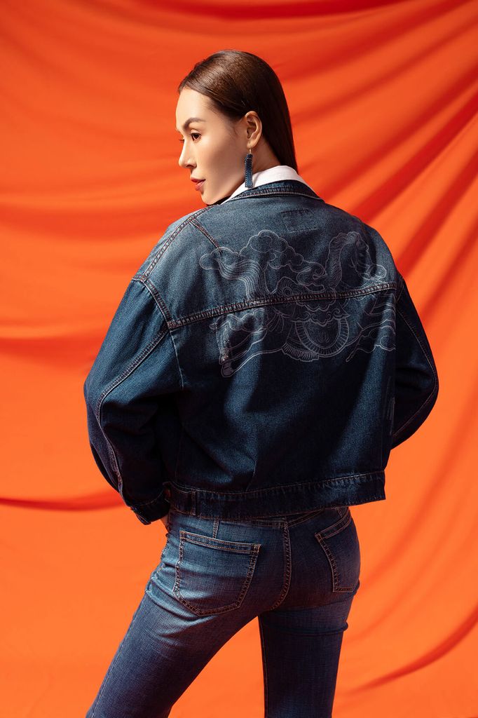 Áo Khoác Jeans Nữ 1 Lớp XK124J8601