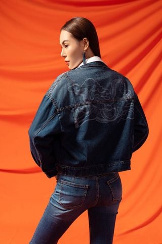 Áo Khoác Jeans Nữ 1 Lớp XK124J8601
